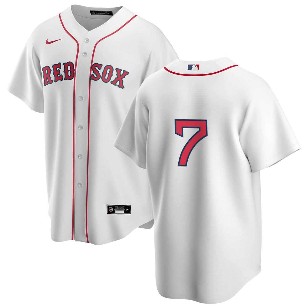 Nike Boston Red Sox Trot Nixon #7 Home Official Replica Player Jersey for Men product image 1, provided for visual reference