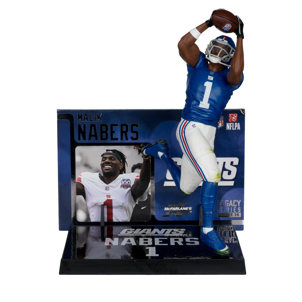 Malik Nabers New York Giants Sportspicks Legacy Series McFarlane Figure product image 2, provided for visual reference and