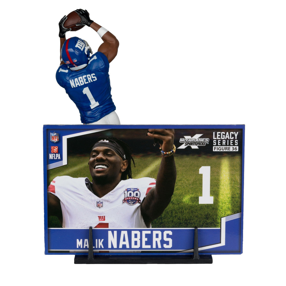 Malik Nabers New York Giants Sportspicks Legacy Series McFarlane Figure product image 4, provided for visual reference and