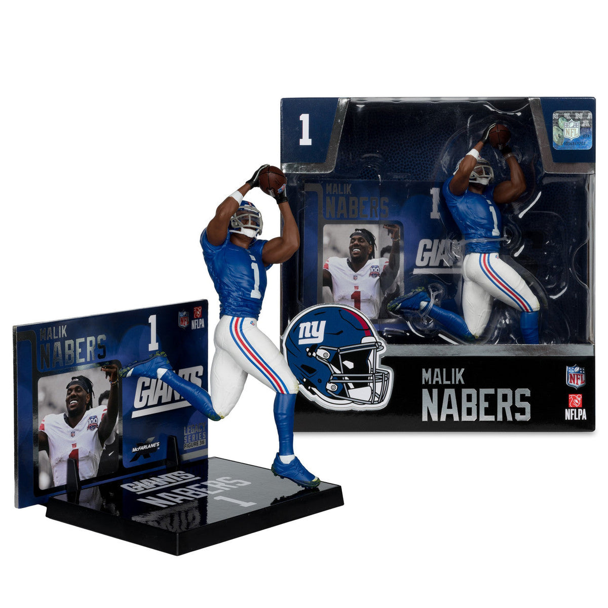 Malik Nabers New York Giants Sportspicks Legacy Series McFarlane Figure product image 1, provided for visual reference and