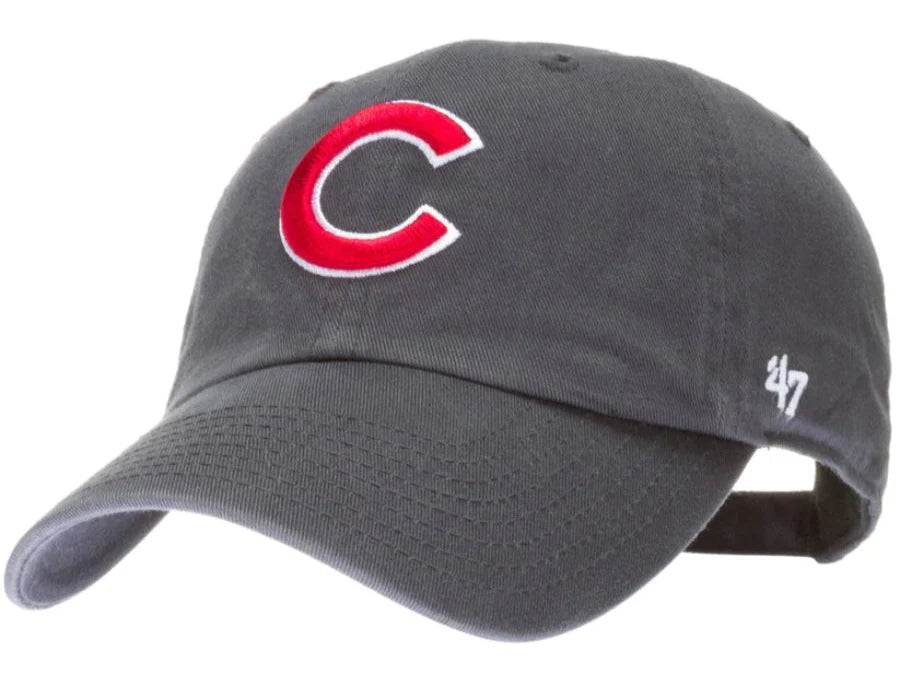 Chicago Cubs MLB Charcoal Clean Up Hat By '47 Brand product image 1, provided for visual reference and product detail review