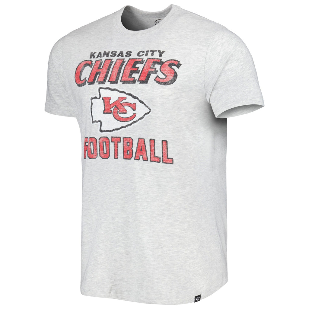 Men’s ’47 Kansas City Chiefs Gray Relay Dozer Franklin T-Shirt product image 2, provided for visual reference and product