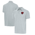 Chicago Bears Antigua Heather Gray Par3 Polo for Men product image 1, provided for visual reference and product detail review
