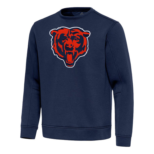 Antigua Chicago Bears Navy Relevant Lightweight Full Chest Pullover Sweatshirt product image 2, provided for visual