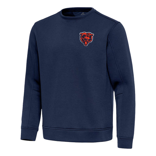 Antigua Chicago Bears Navy Relevant Lightweight Left Chest Pullover Sweatshirt product image 2, provided for visual