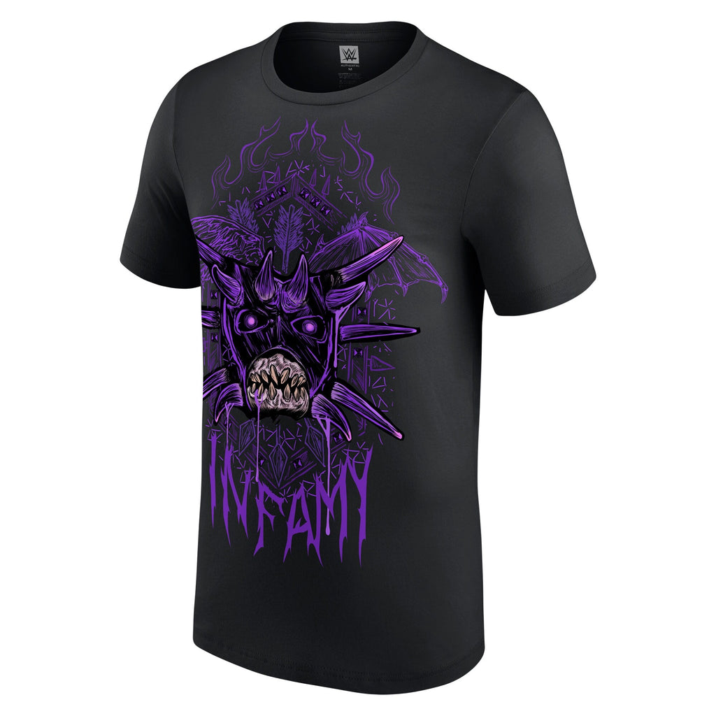 WWE Damian Priest Infamy Black T-Shirt for Men product image 2, provided for visual reference and product detail review