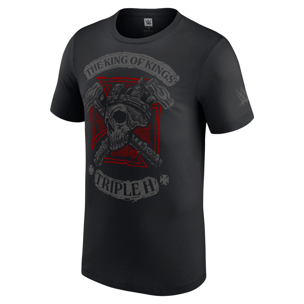 WWE Triple H 30 Years Cross Hammers Black T-Shirt for Men product image 2, provided for visual reference and product detail