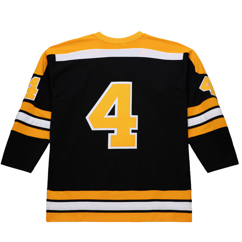 Boston Bruins Bobby Orr Black 1971-72 Power Play Jersey for Men product image 3, provided for visual reference and product