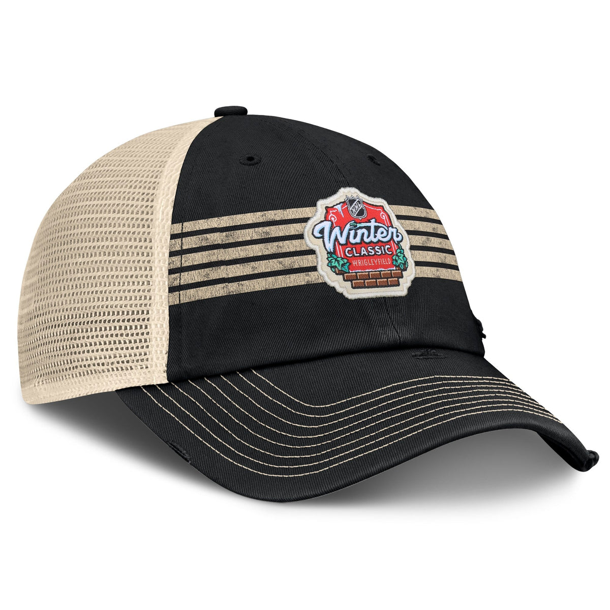 Fanatics Black 2025 NHL Winter Classic Trucker Adjustable Hat for Men product image 3, provided for visual reference and