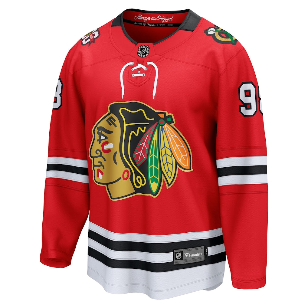 Chicago Blackhawks Connor Bedard Fanatics Red Centennial Breakaway Player Jersey for Men product image 2, provided for