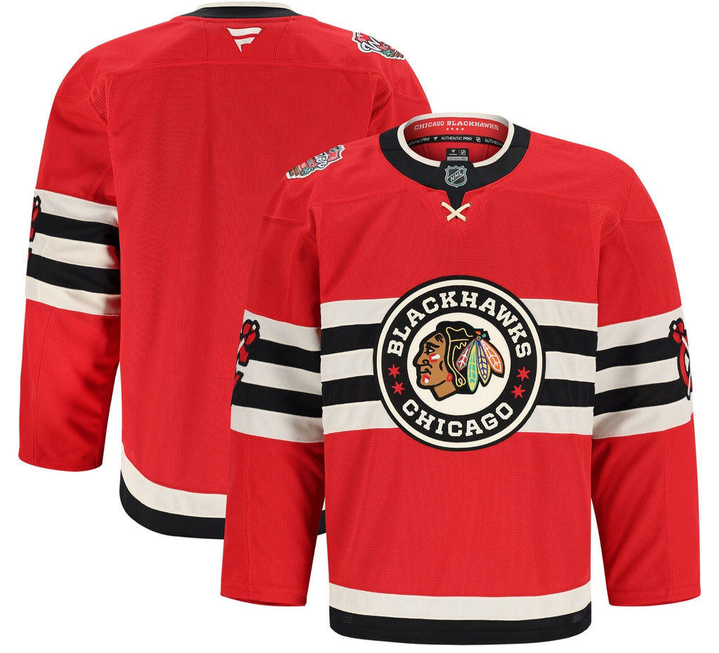 Chicago Blackhawks Fanatics 2025 NHL Winter Classic Red Authentic Pro Jersey product image 1, provided for visual reference