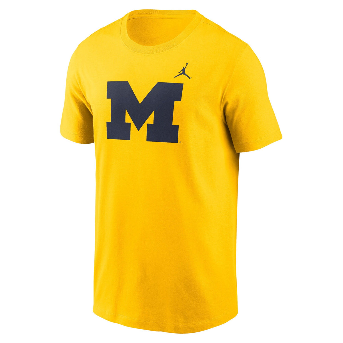 Michigan Wolverines Jordan Brand Maize Primetime Evergreen Logo T-Shirt product image 2, provided for visual reference and