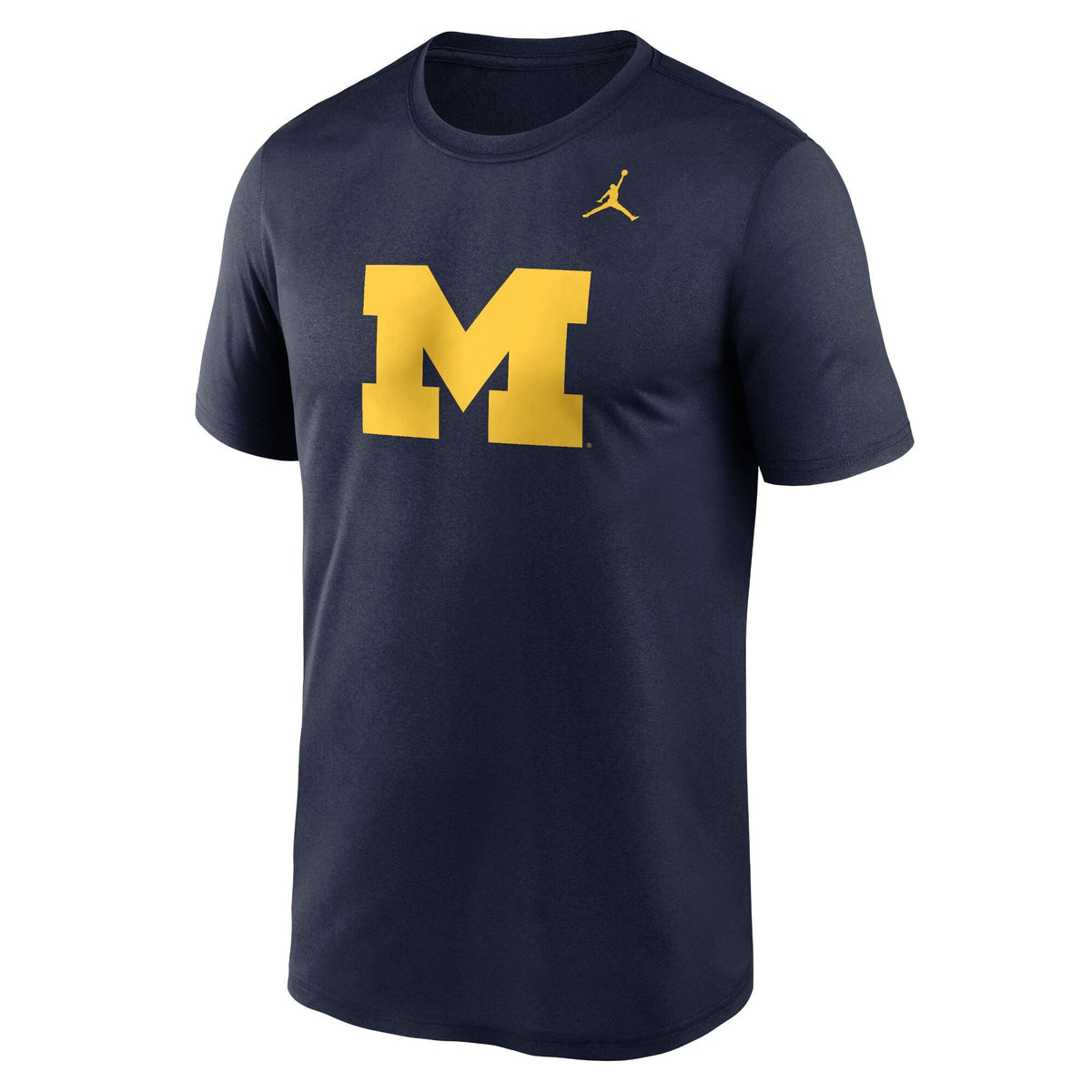 Michigan Wolverines Jordan Brand Navy Primary Logo T-Shirt product image 2, provided for visual reference and product detail