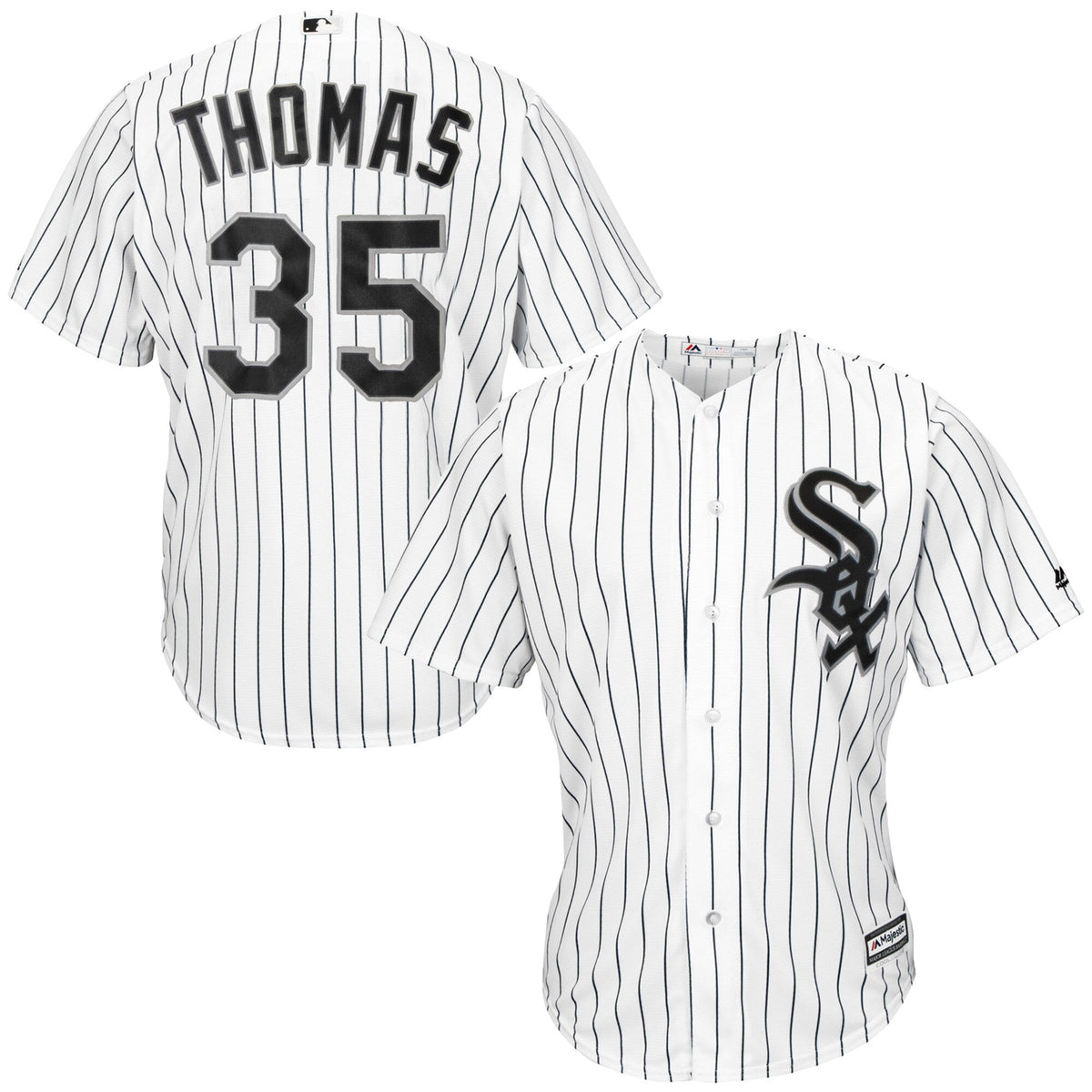 Youth Chicago White Sox Frank Thomas White Home Majestic Replica Jersey product image 1, provided for visual reference and