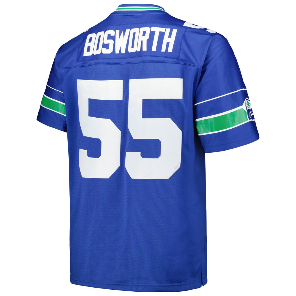 Brian Bosworth Seattle Seahawks Mitchell & Ness Royal 1987 Legacy Replica Jersey for Men product image 3, provided for