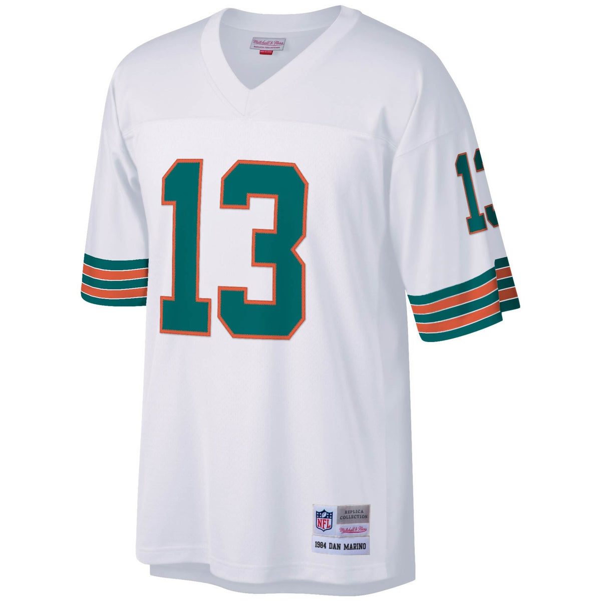 Mens Miami Dolphins Dan Marino Mitchell & Ness White Legacy Replica Jersey product image 2, provided for visual reference