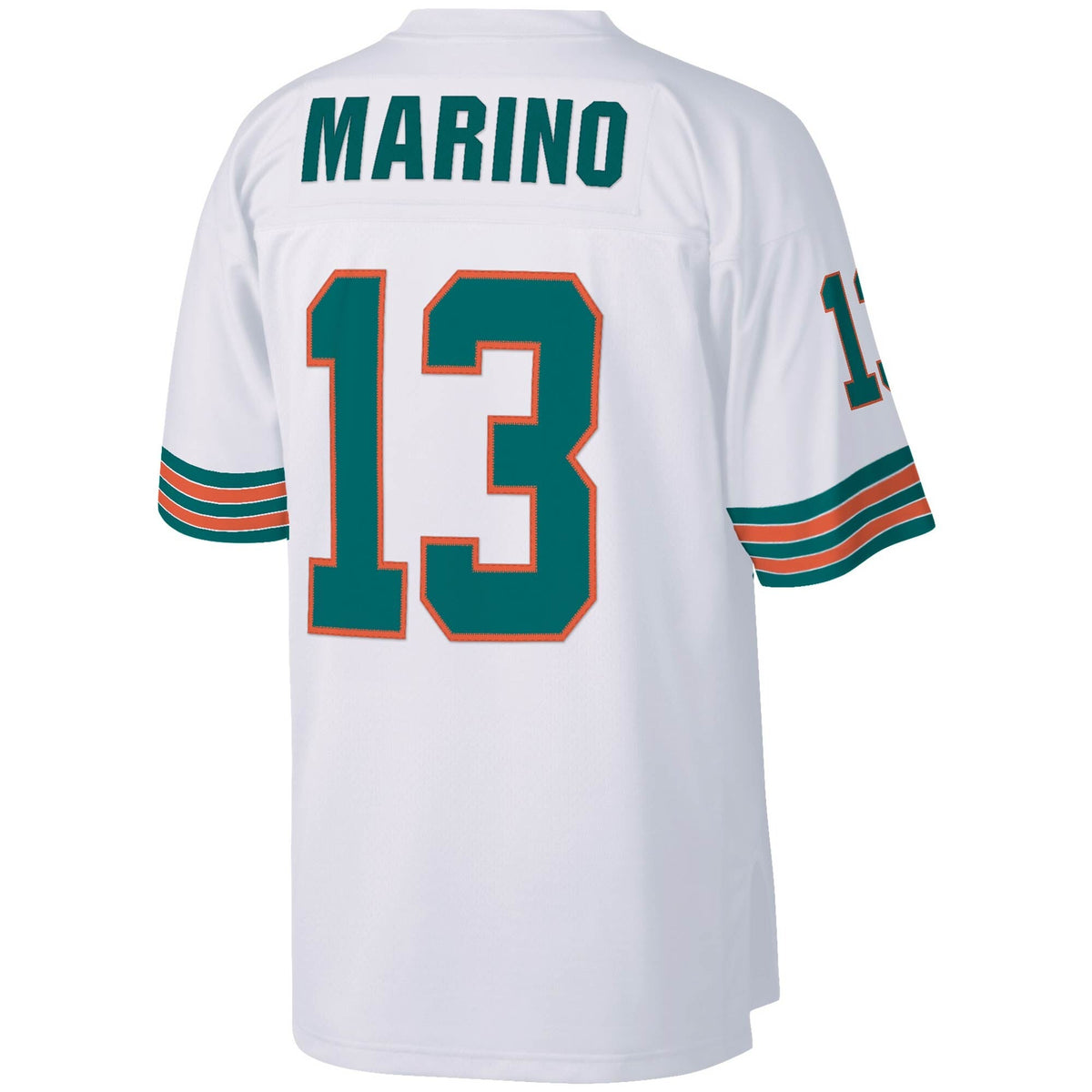 Mens Miami Dolphins Dan Marino Mitchell & Ness White Legacy Replica Jersey product image 3, provided for visual reference