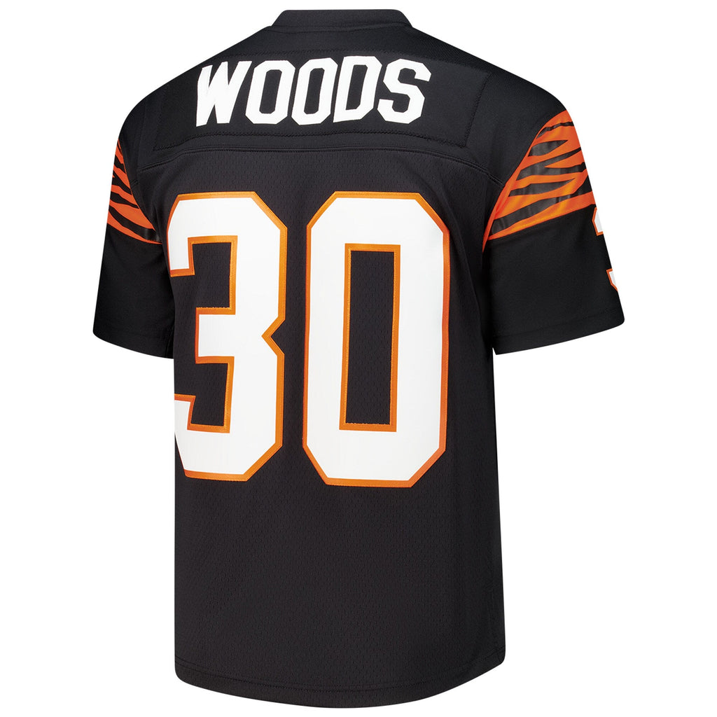 Cincinnati Bengals Ickey Woods Mitchell & Ness Black 1988 Legacy Replica Jersey for Men product image 3, provided for visual
