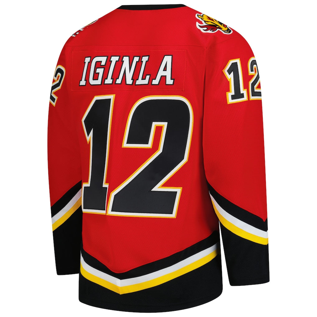 Jerome Iginla Calgary Flames Red Mitchell & Ness Power Play Jersey for Men product image 3, provided for visual reference