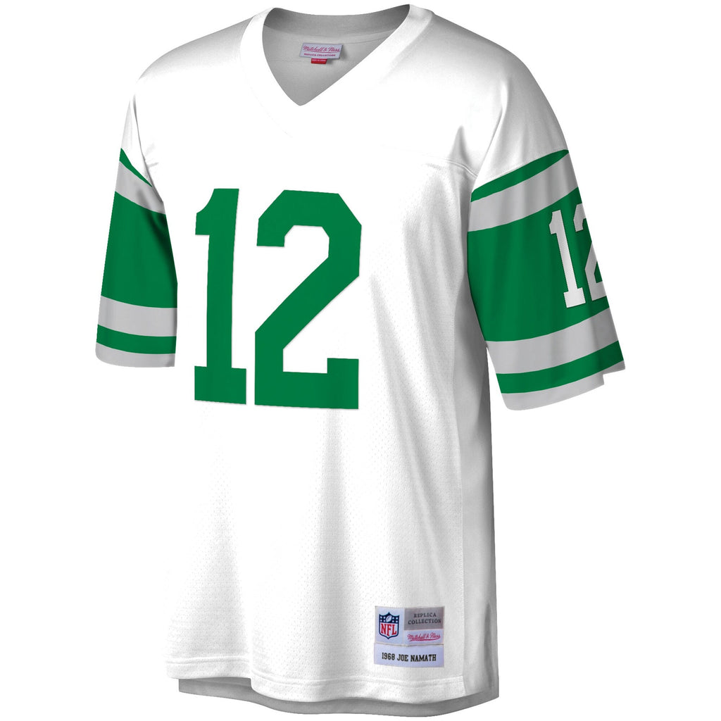 Joe Namath New York Jets Mitchell & Ness White Legacy Replica Jersey for Men product image 2, provided for visual reference