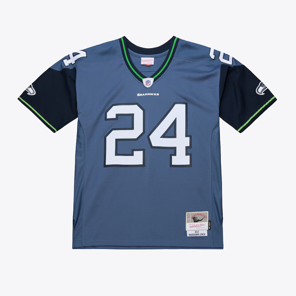 Seattle Seahawks Marshawn Lynch Mitchell & Ness Blue 2010 Legacy Replica Jersey for Men product image 1, provided for visual