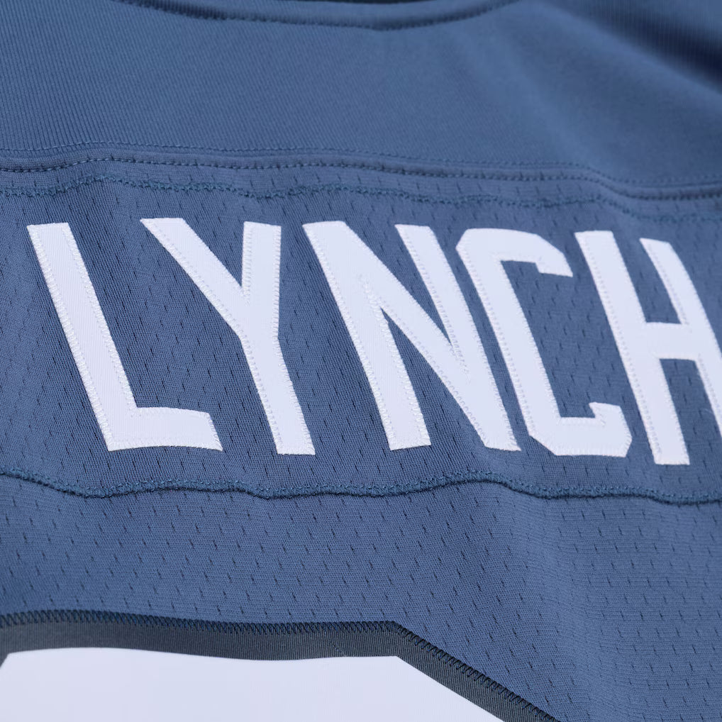 Seattle Seahawks Marshawn Lynch Mitchell & Ness Blue 2010 Legacy Replica Jersey for Men product image 7, provided for visual