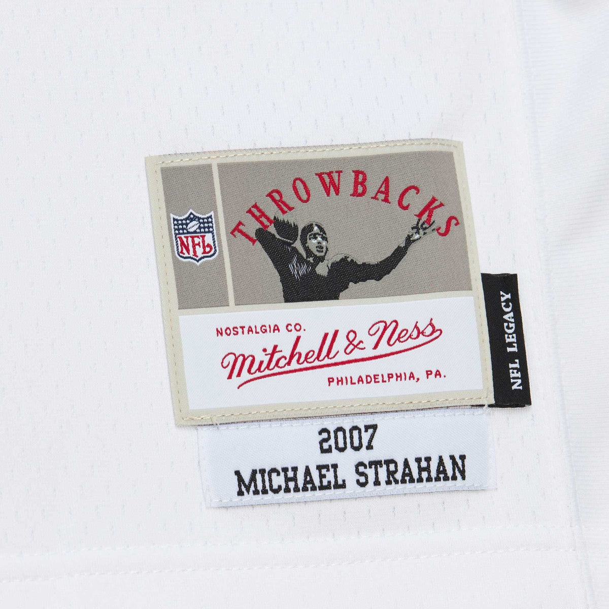 Michael Strahan New York Giants Mitchell & Ness White Legacy Replica Jersey for Men product image 6, provided for visual