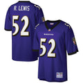 Youth Baltimore Ravens Ray Lewis Mitchell & Ness Purple Retired Player Vintage Replica Jersey product image 1, provided for