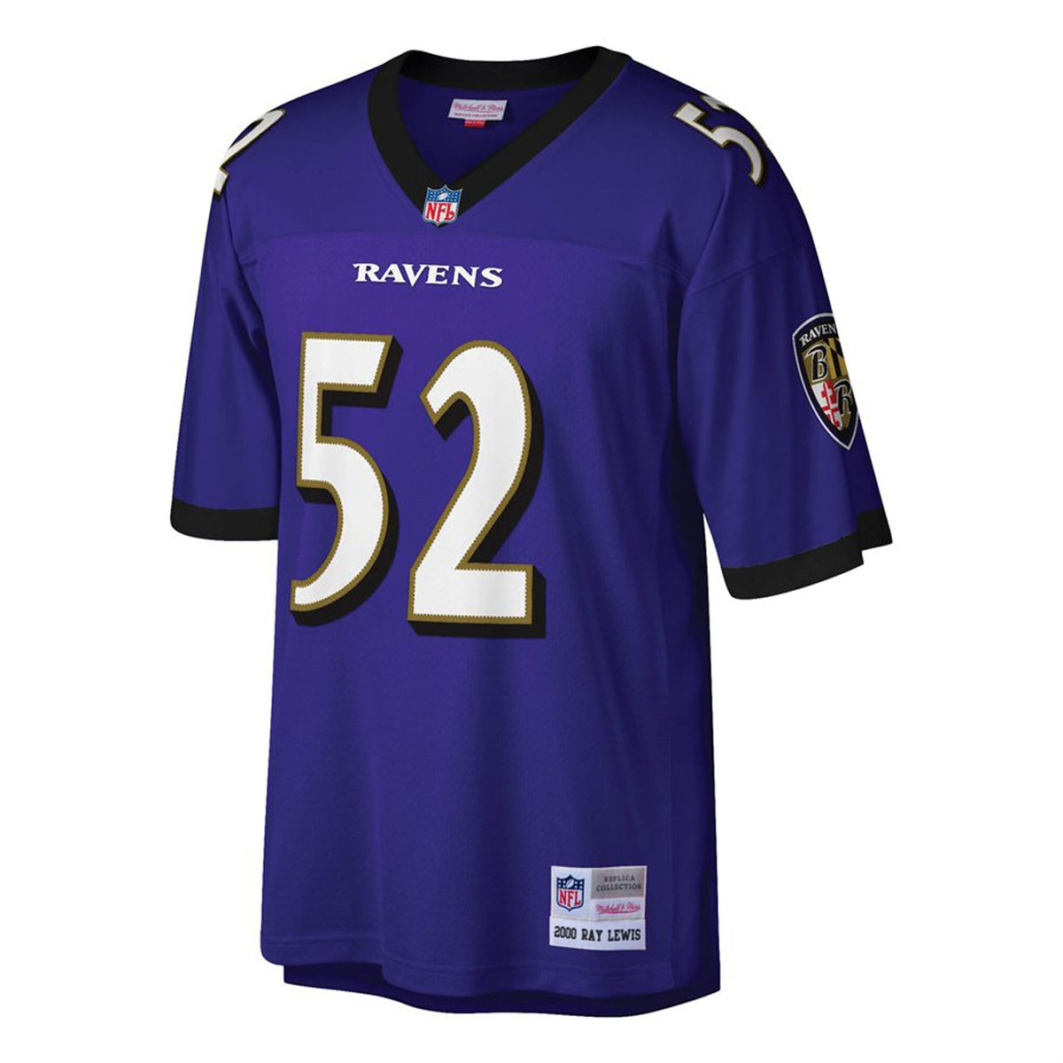Youth Baltimore Ravens Ray Lewis Mitchell & Ness Purple Retired Player Vintage Replica Jersey product image 2, provided for