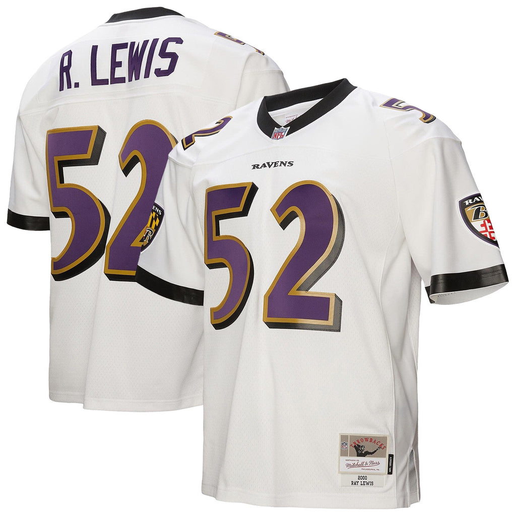 Baltimore Ravens Ray Lewis Mitchell & Ness White Legacy Replica Jersey for Men product image 1, provided for visual