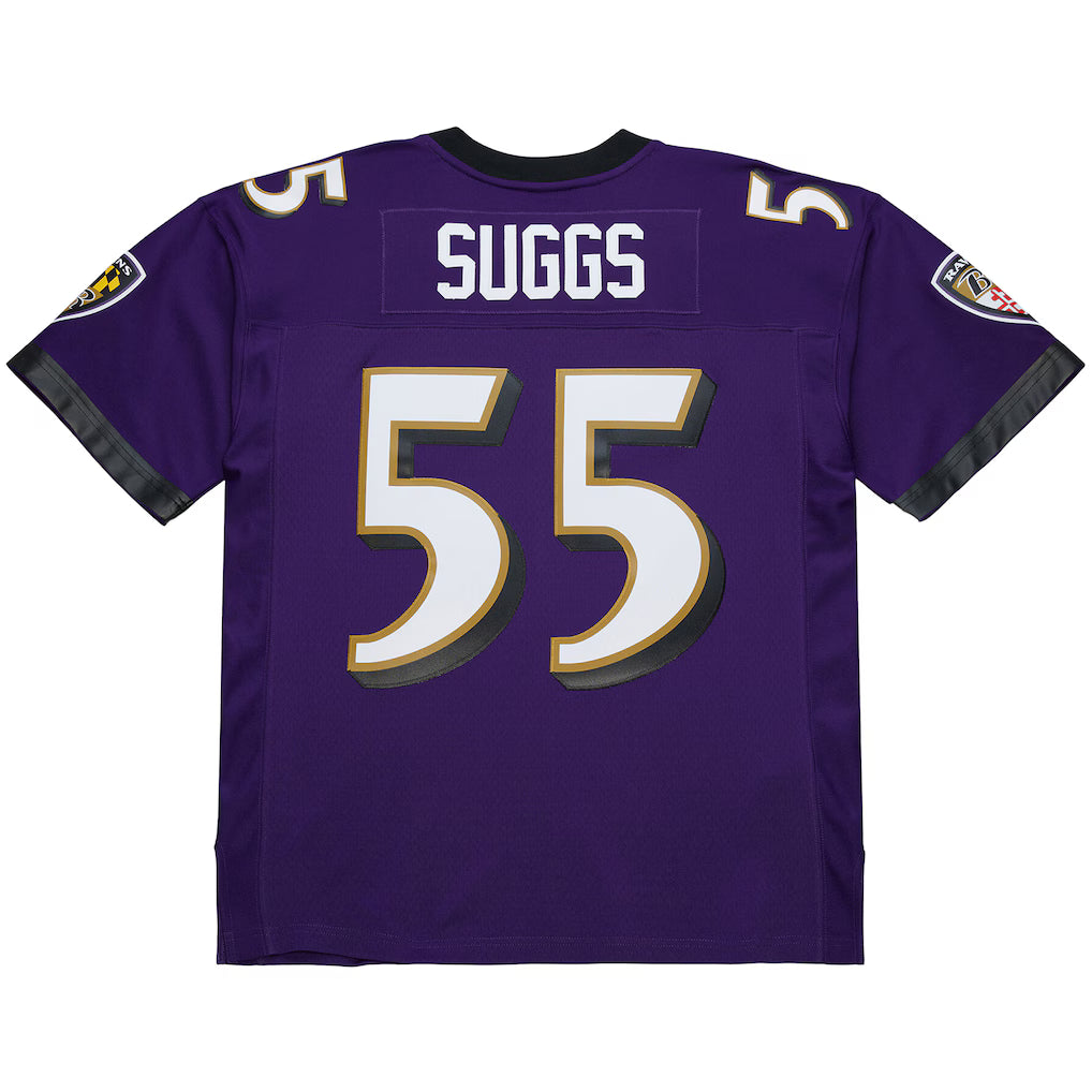 Mitchell & Ness Terrell Suggs Purple Baltimore Ravens 2003 Legacy Replica Jersey for Men product image 3, provided for