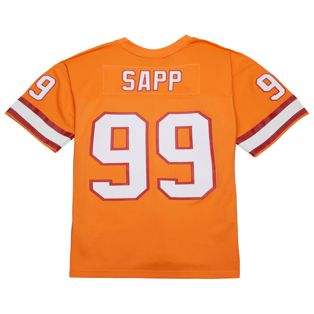 Mitchell & Ness Warren Sapp Orange Tampa Bay Buccaneers 1995 Legacy Replica Jersey for Men product image 3, provided for
