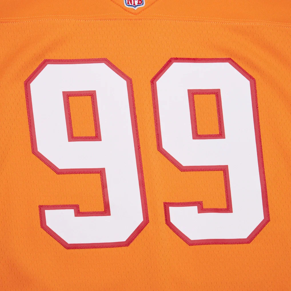 Mitchell & Ness Warren Sapp Orange Tampa Bay Buccaneers 1995 Legacy Replica Jersey for Men product image 4, provided for