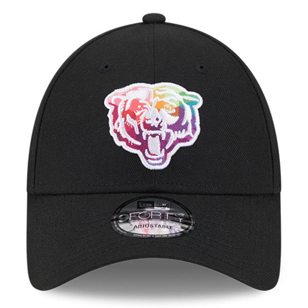 Chicago Bears New Era Black 2023 NFL Crucial Catch Primary Logo 9FORTY Adjustable Hat for Men product image 2, provided for