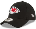 Kansas City Chiefs Black The League 9FORTY Adjustable Game Hat product image 1, provided for visual reference and product