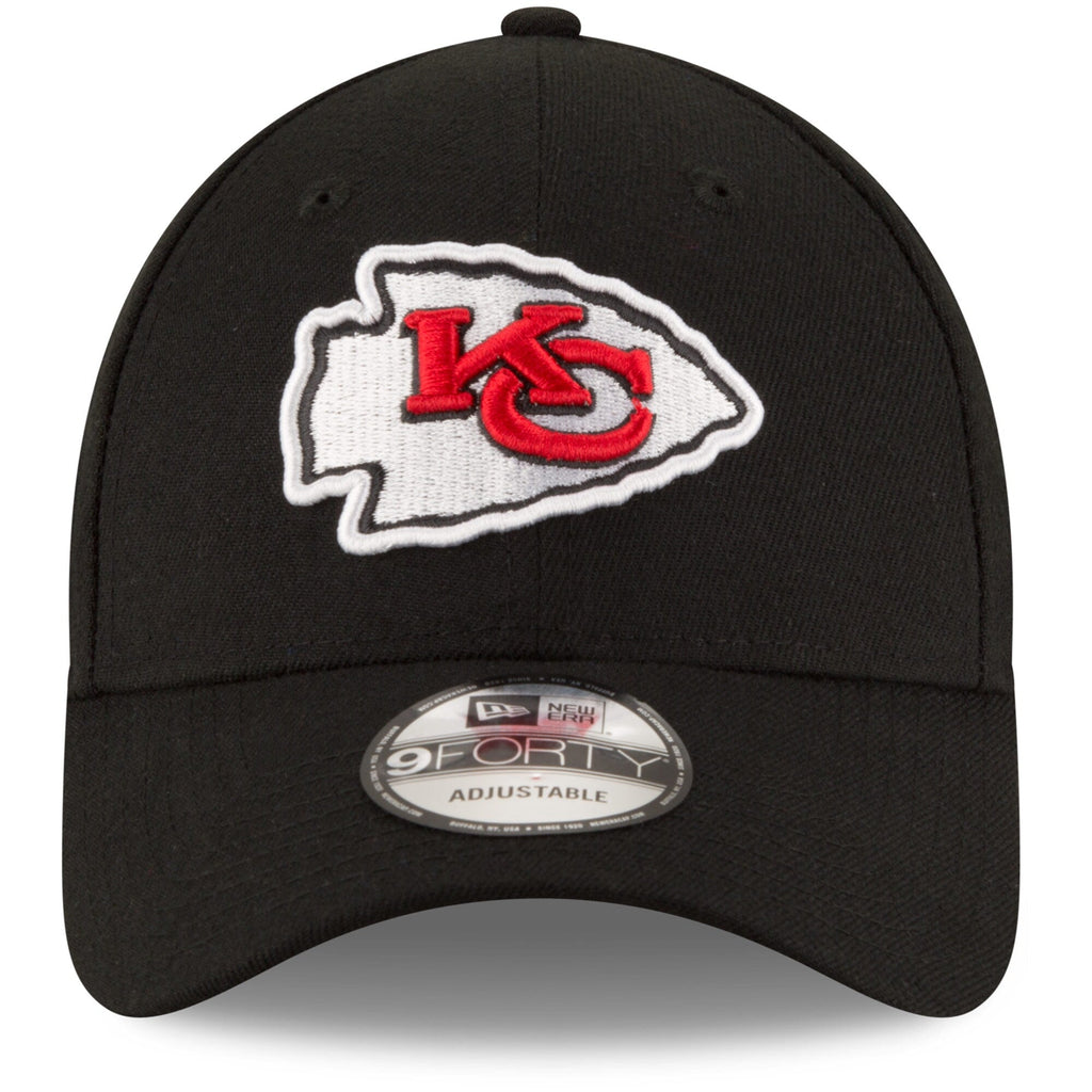 Kansas City Chiefs Black The League 9FORTY Adjustable Game Hat product image 2, provided for visual reference and product