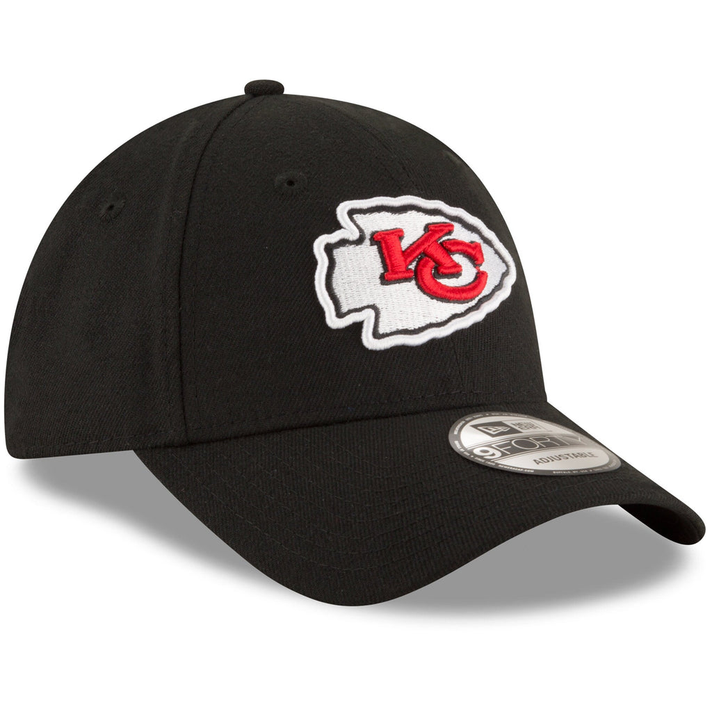 Kansas City Chiefs Black The League 9FORTY Adjustable Game Hat product image 3, provided for visual reference and product
