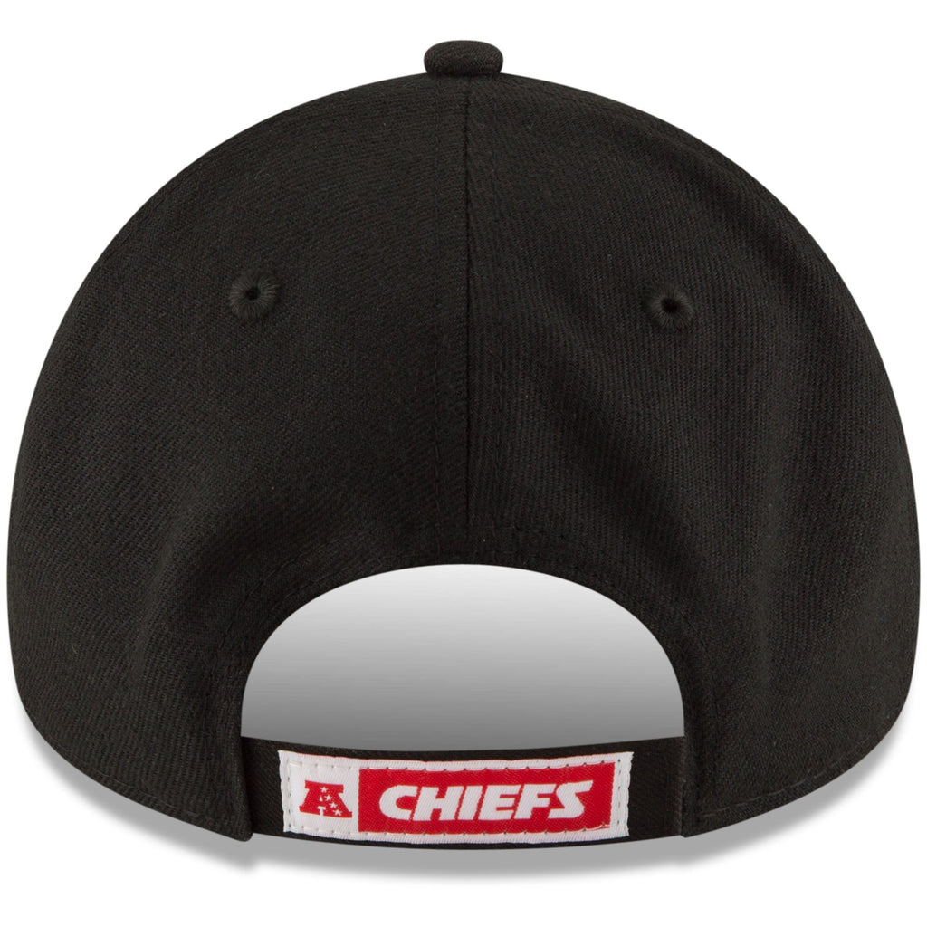Kansas City Chiefs Black The League 9FORTY Adjustable Game Hat product image 4, provided for visual reference and product