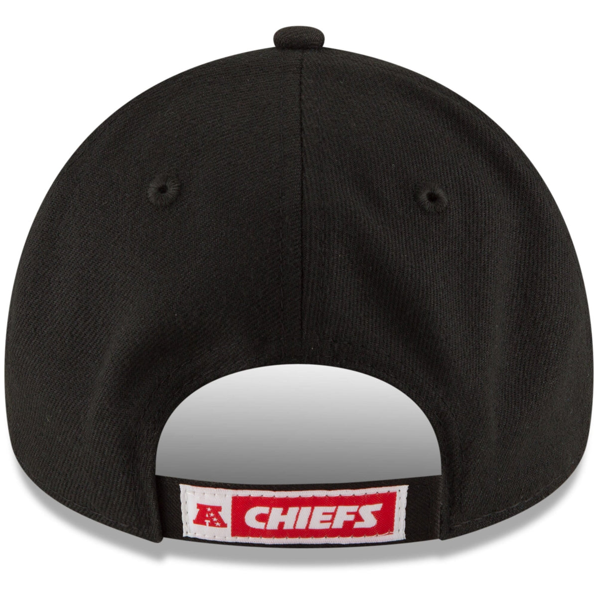 Kansas City Chiefs Black The League 9FORTY Adjustable Game Hat product image 4, provided for visual reference and product