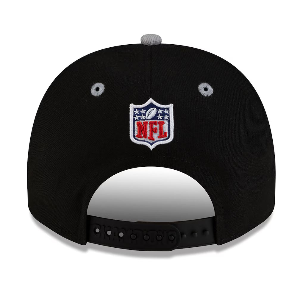 New England Patriots New Era 2025 AFC Champions Locker Room Trophy Collection A-Frame 9FIFTY Snapback Hat - Black product