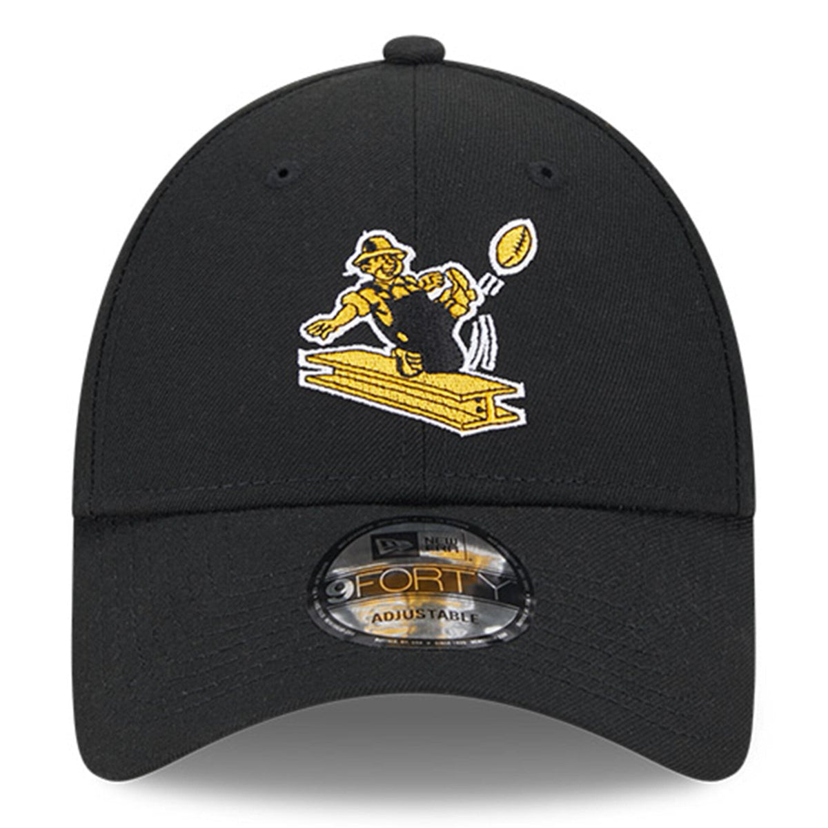 New Era Pittsburgh Steelers Black 2023 Sideline Historic 9FORTY Adjustable Hat for Men product image 2, provided for visual