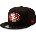 San Francisco 49ers New Era Black Basic 9FIFTY Snapback Hat product image 1, provided for visual reference and product