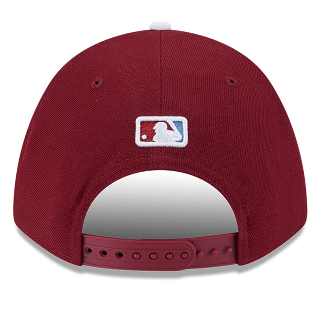 Philadelphia Phillies Crimson Alternate New Era Player Replica M-Crown 9FORTY Adjustable Hat product image 3, provided for
