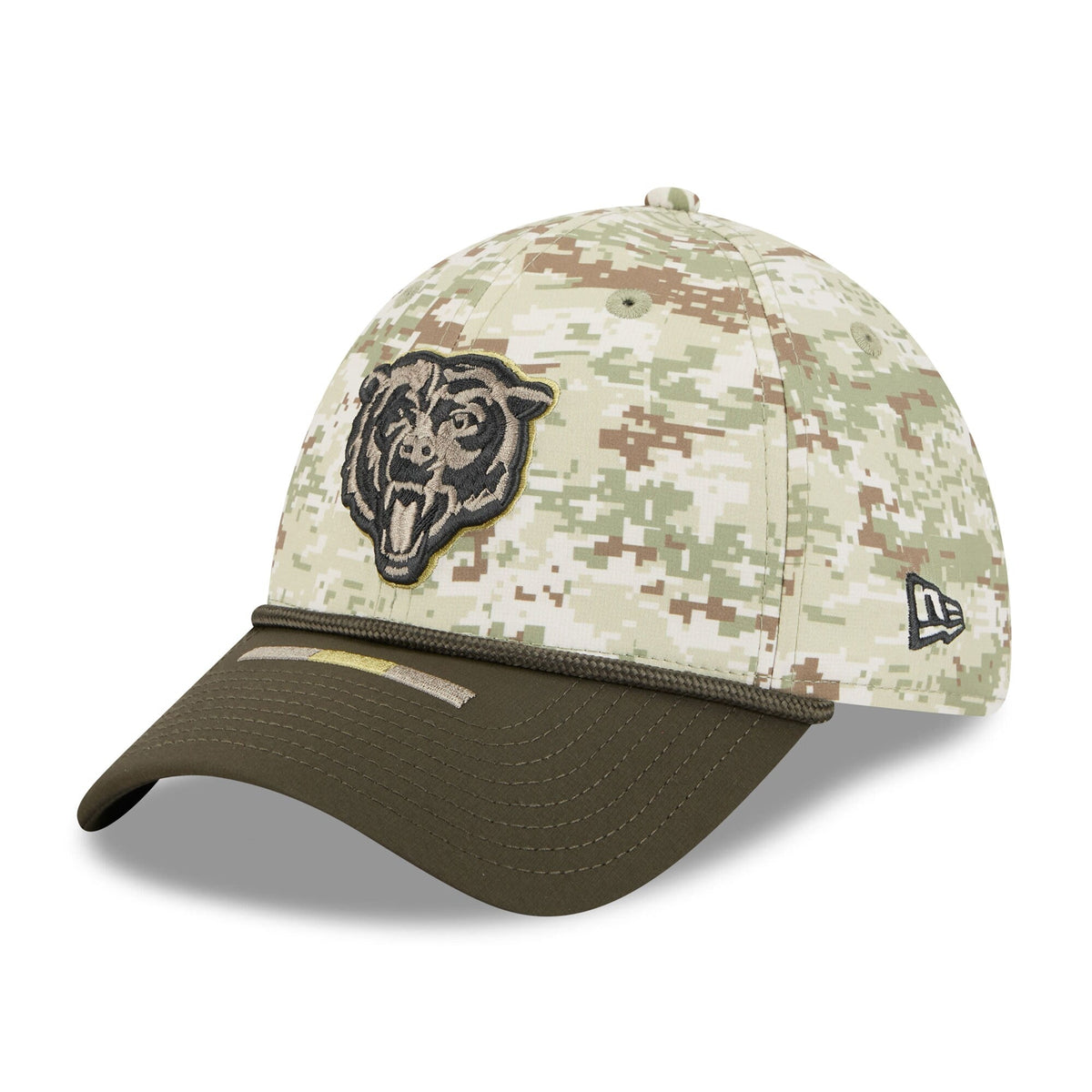 New Era Camo Chicago Bears 2025 Salute to Service 39THIRTY Flex Hat for Men product image 3, provided for visual reference