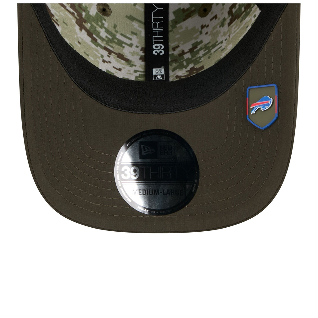 Buffalo Bills New Era Green 2025 Salute to Service 39THIRTY Flex Hat for Men product image 5, provided for visual reference