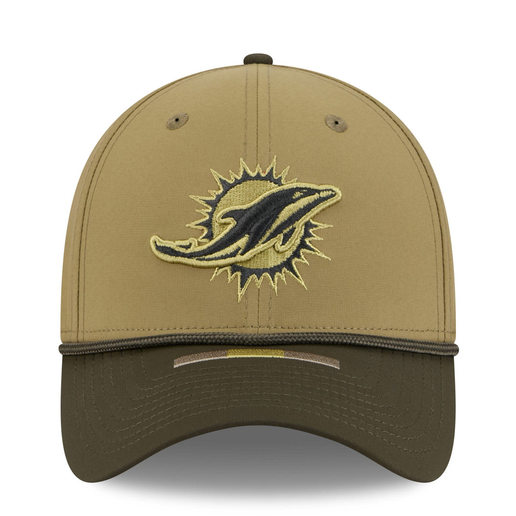 Miami Dolphins New Era Green 2025 Salute to Service 39THIRTY Flex Hat for Men product image 2, provided for visual reference