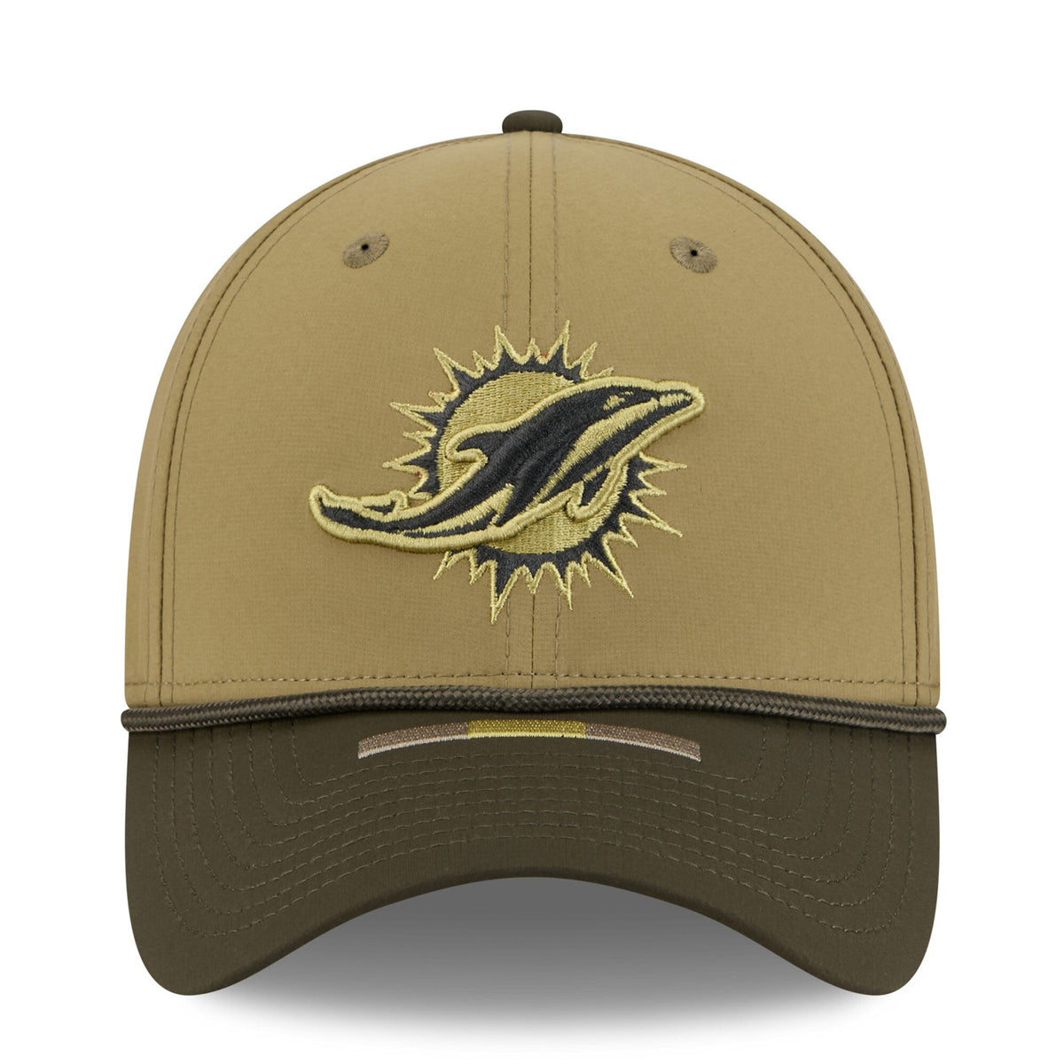 Miami Dolphins New Era Green 2025 Salute to Service 39THIRTY Flex Hat for Men product image 2, provided for visual reference