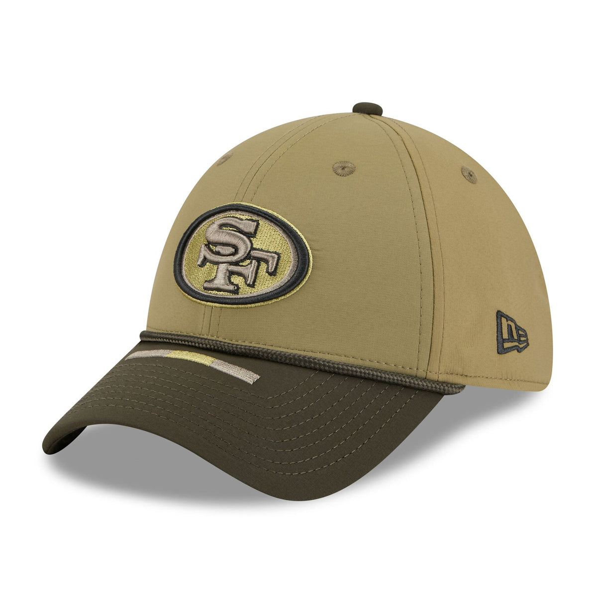 San Francisco 49ers New Era Green 2025 Salute to Service 39THIRTY Flex Hat for Men product image 3, provided for visual