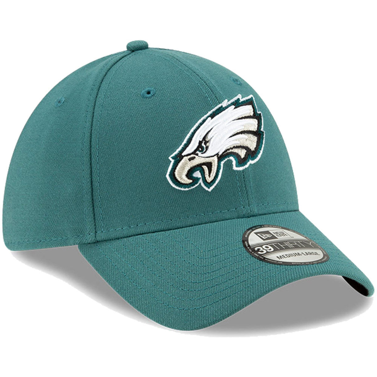 Philadelphia Eagles New Era Midnight Green Team Classic 39THIRTY Flex Hat for Men product image 3, provided for visual