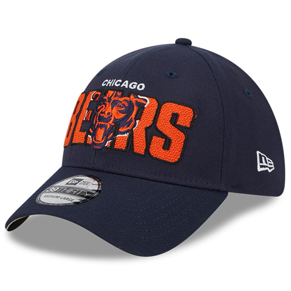 Chicago Bears New Era Navy 2023 NFL Draft 39THIRTY Flex Hat for Men product image 3, provided for visual reference and